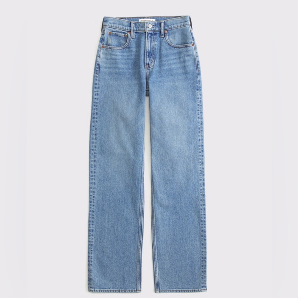 Abercrombie & Fitch High Rise 90s Relaxed Jeans 27P Short